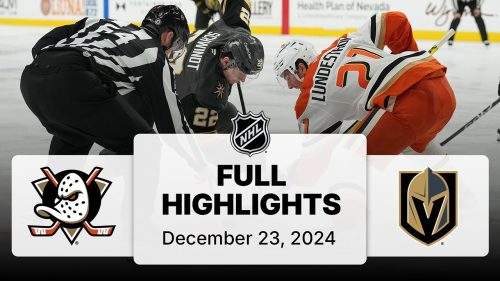 NHL Highlights | Ducks vs. Golden Knights | December 23, 2024 NHL Highlights | Ducks vs. Golden Knights | December 23, 2024