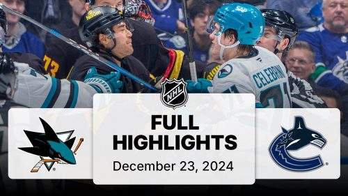NHL Highlights | Sharks vs. Canucks | December 23, 2024 NHL Highlights | Sharks vs. Canucks | December 23, 2024