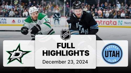 NHL Highlights | Stars vs. Utah Hockey Club – December 23, 2024 NHL Highlights | Stars vs. Utah Hockey Club – December 23, 2024