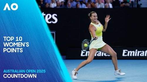 Топ -10 жіночих балів | Австралійський відкритий 2025